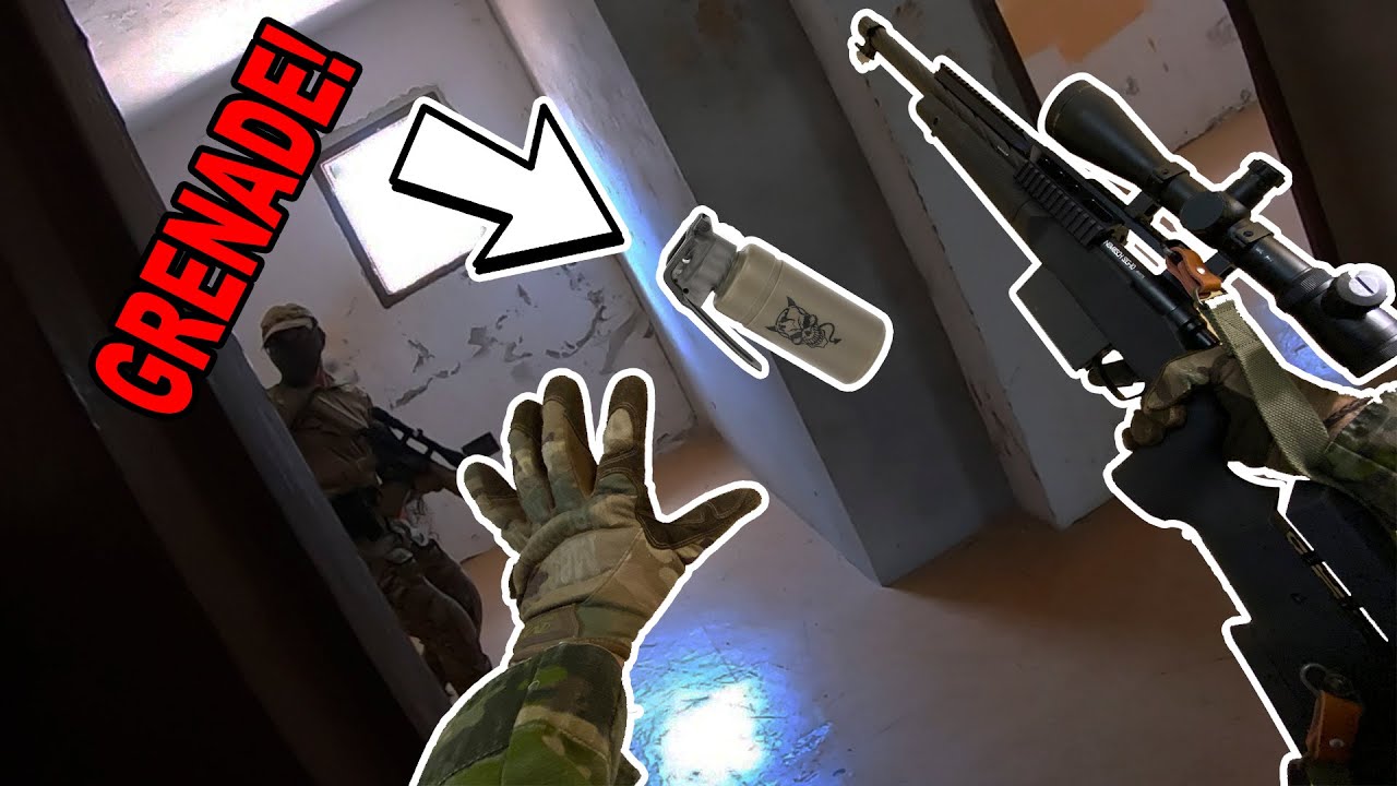 AIRSOFT GRENADE HITS MY FACE