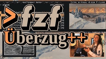 3 interactive IMAGE menus, using fzf and ueberzug++
