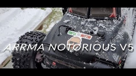 ARRMA NOTORIOUS 6S V5 SNOW BASH!