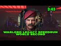 MWZ Warlord Legacy Speedrun World Record (3:43)