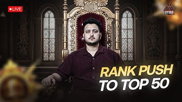 Top 50 in INDIA DONE, RANK PUSH TO TOP 30 CONQUEROR BGMI LIVE!