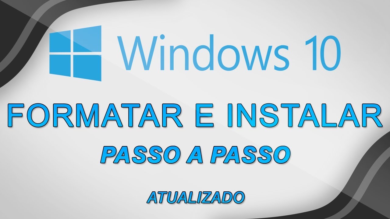 Como Formatar O Computador E Instalar Windows 10 October 2018 Update