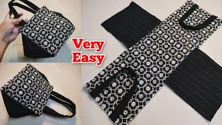 Beautiful ladies handbag cutting and stitching | DIY Bag/ Handbag/ Zipper Handbag/ladies purse/pouch