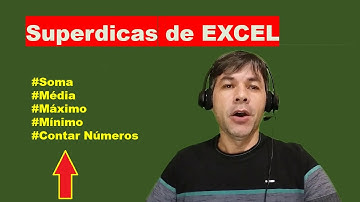 Superdicas de Excel - Como utilizar as funções (soma, média, mínimo, máximo e cont.núm).
