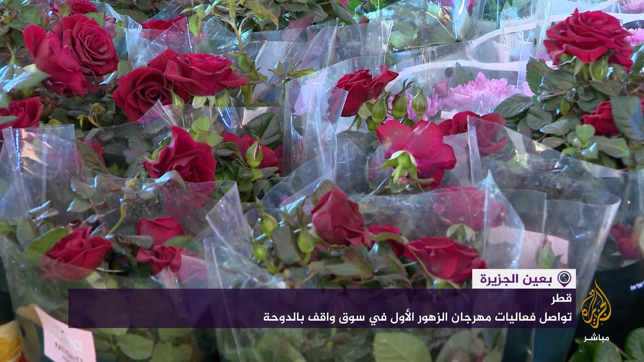 مهرجان الزهور الأول في سوق واقف بالدوحة