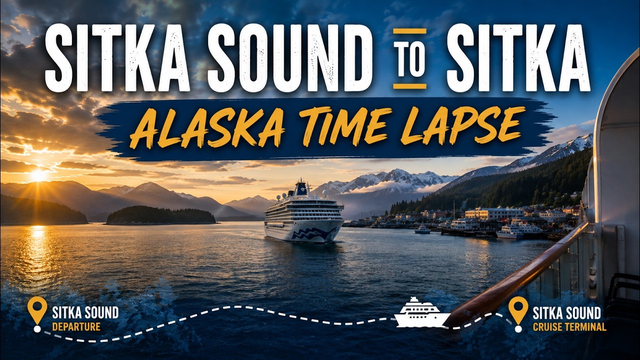 Sitka Sound to Sitka Cruise Port Time Lapse | Alaska Cruise