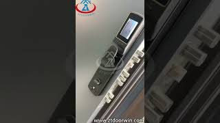 Ztdoorwinsecurity door aluminumaluminum alloy profile screen dooraluminum door cutting machine