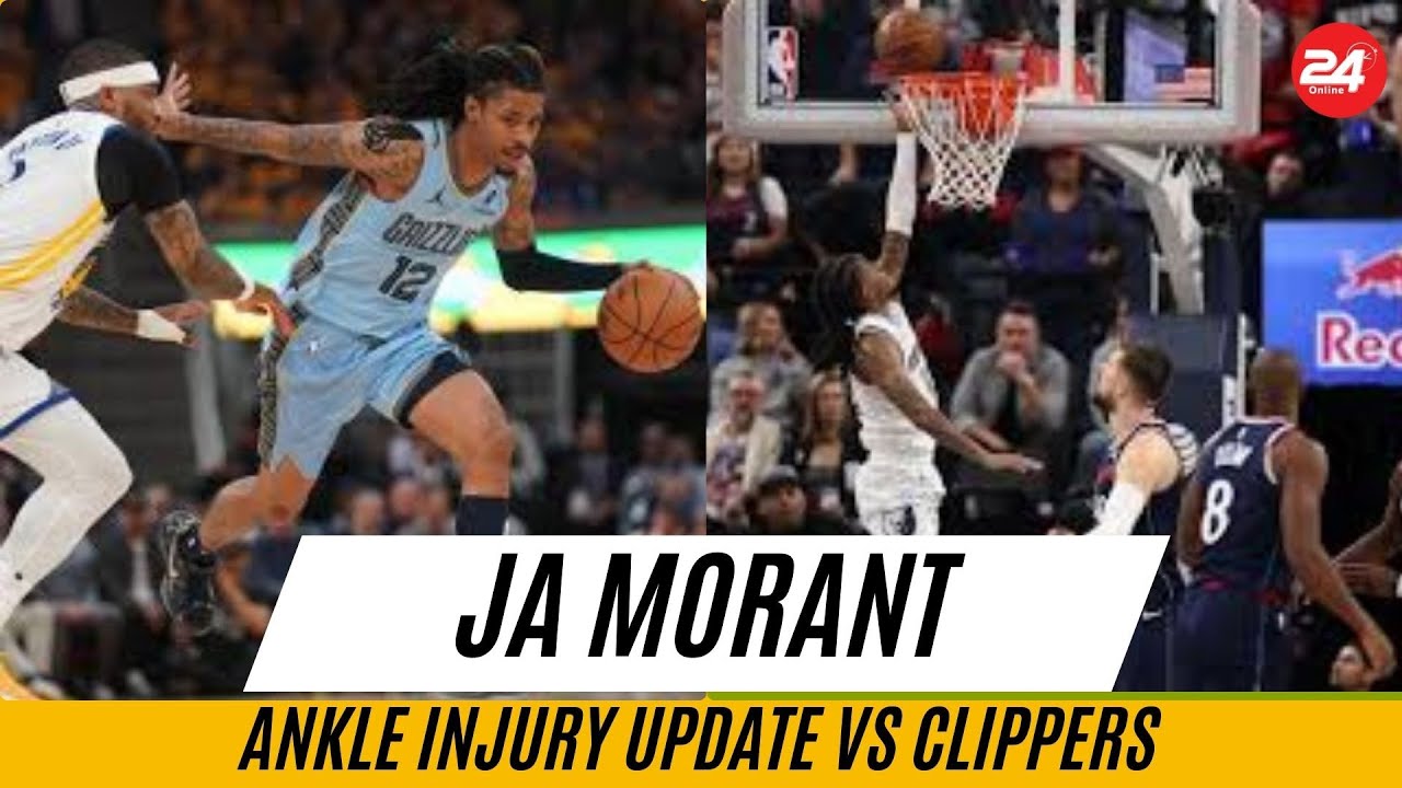 Джа Морант снова получил травму: обновленная информация о травме лодыжки в матче против «Клипперс».
