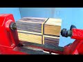 woodturning_three types of wood put together/tiga jenis kayu yang disatukan_bubut kayu