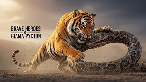 Brave Heroes Save a Wild Tiger from a Giant Python’s Terrifying Attack | WildGuard Heroes