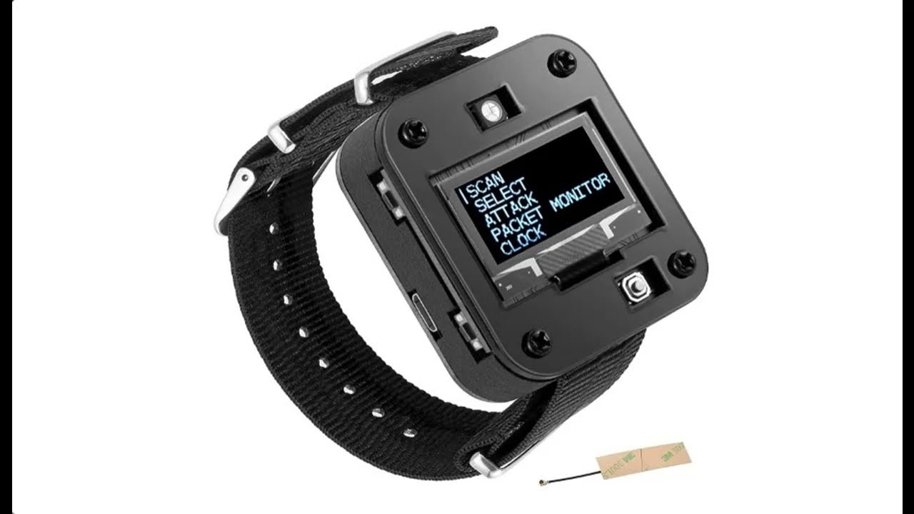 AURSINC WiFi Deauther Watch V2 ESP8266 Development Board, Wearable, OLED