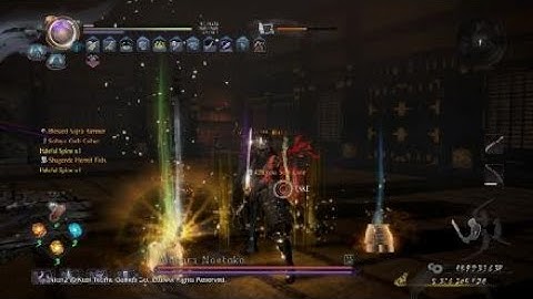 Nioh 2 Onryoki Scroll of the damned 2- shot with Katana
