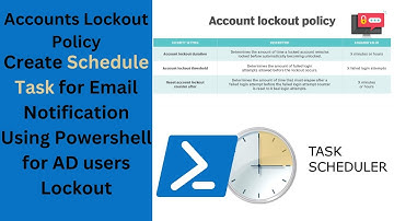 Email Notifications for Lockout Active Directory Users with PowerShell Script and Task Scheduler |