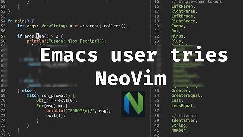 Creating a new programming language with Rust Part 40: Switching to Neovim and cleaning up