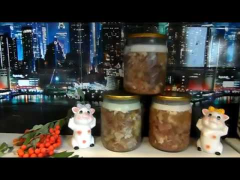 Тушенка ПО НОВОМУ(варим её как холодец в кастрюле)используем любое мясо ,короткий пошаговый рецепт)
