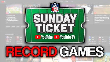 How to Record NFL Sunday Ticket Games (2024 Season)