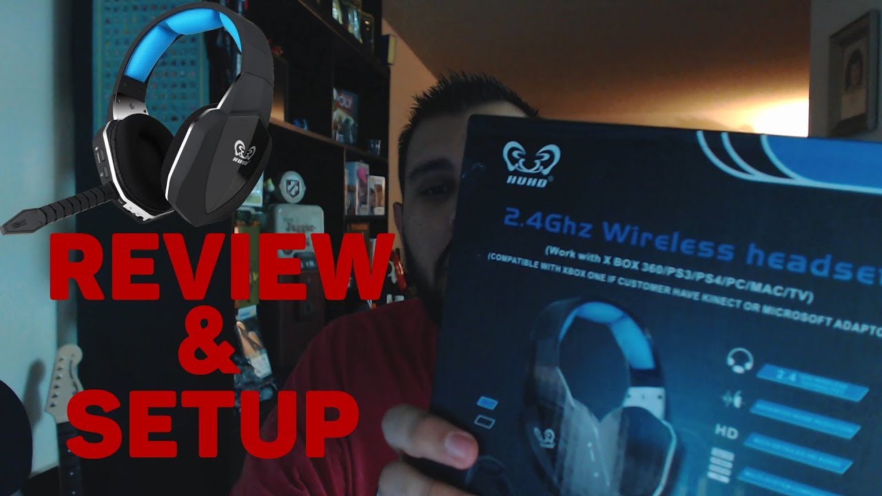 HUHD HW-398M Wireless Headset Unboxing, Review, and PS4 Setup - YouTube