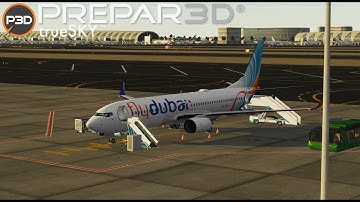 P3DV5.1 | Dubai to Astana | FlyDubai | Boeing 737-800 | OMDB-UACC