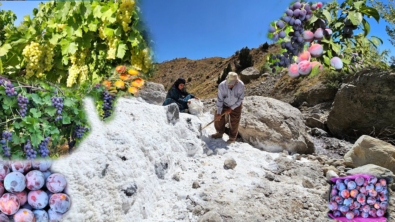 Путешествие к сердцу горы Дена: добыча соли, горный виноград и труд кочевников! 🌿🍇✨