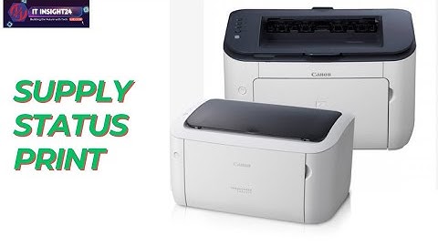 How to Check Supply Status on Canon 6030 Printer | Toner and Cartridge Levels Explained