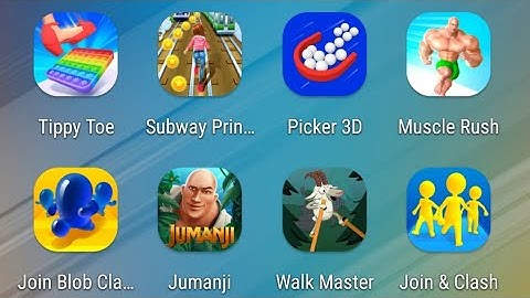 Tippy Toe,Subway Princess Runner,Picker,Muscle Rush,Join Blob Clash,Jumanji,Walk Master,Join Clash