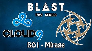 Cloud9 vs NiP [Mirage] Highlights - BLAST Pro Series Istanbul 2018