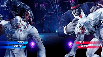 Venom & Nemesis vs Hulk & Anti-Venom (Very Hard) - Marvel vs Capcom | 4K UHD Gameplay