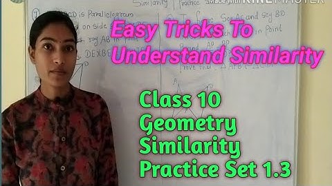 10th class |Geometry (Maths 2)|Similarity|Practice Set 1.3