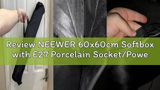 Review Neewer 60X60Cm Softbox With E27 Porcelain Socketpower Cordwhite Diffuserstand Adapter, Dur