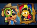 The stolen masterpiece  detective cartoon  kids cartoons  sheriff labrador