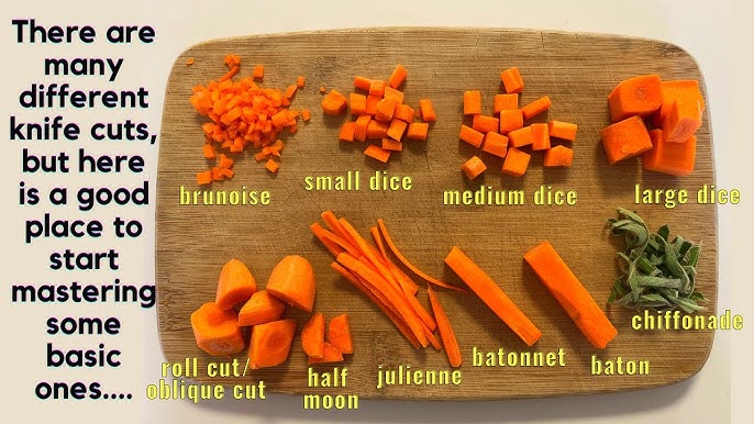 Knife Cuts 101: A Guide to Mastering 10 Different Cuts