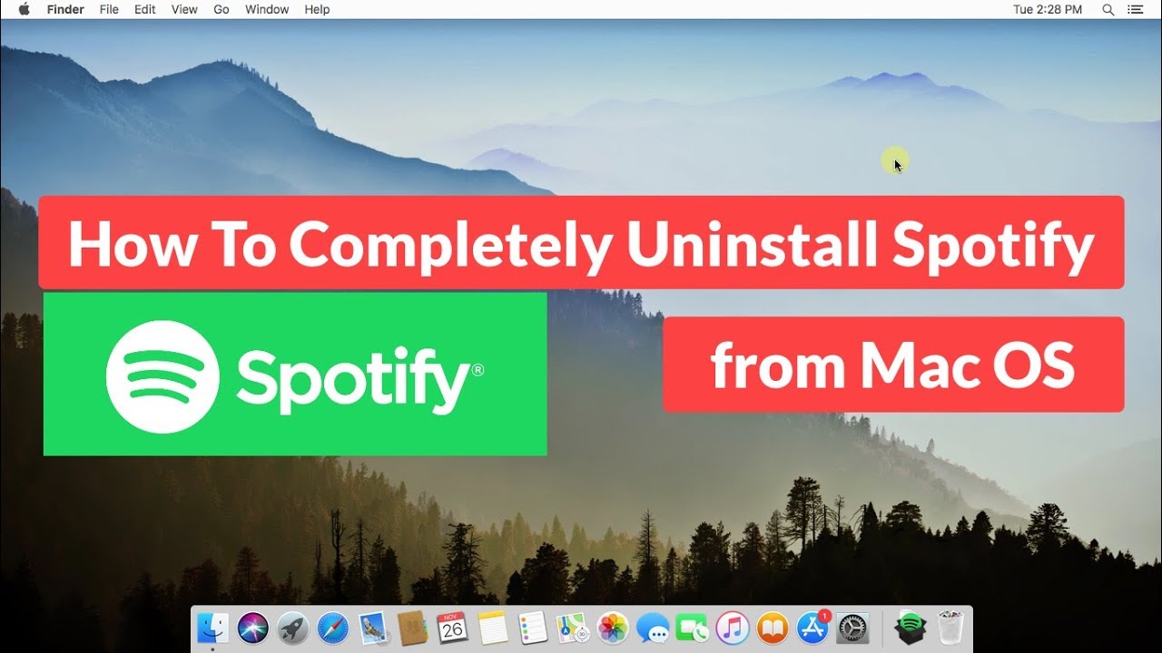 How To Completely Uninstall Spotify From Mac OS Tutorial YouTube
