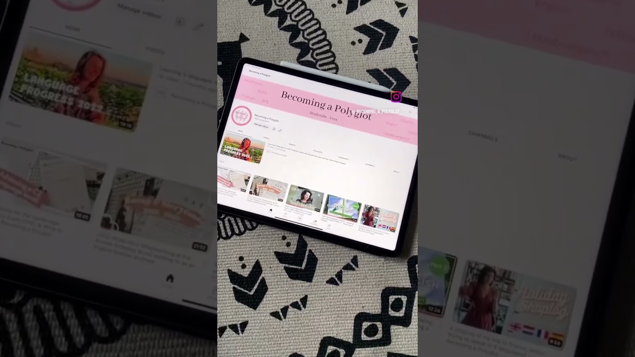 New YouTube banner and logo - Becoming a Polyglot 