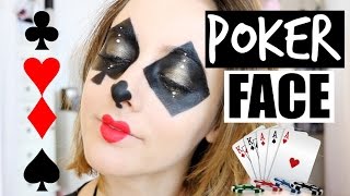 Last Minute Drugstore Poker Face Halloween Makeup! screenshot 1