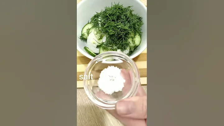 Classic Recipe! Yummy Creamy Cucumber Salad #shorts