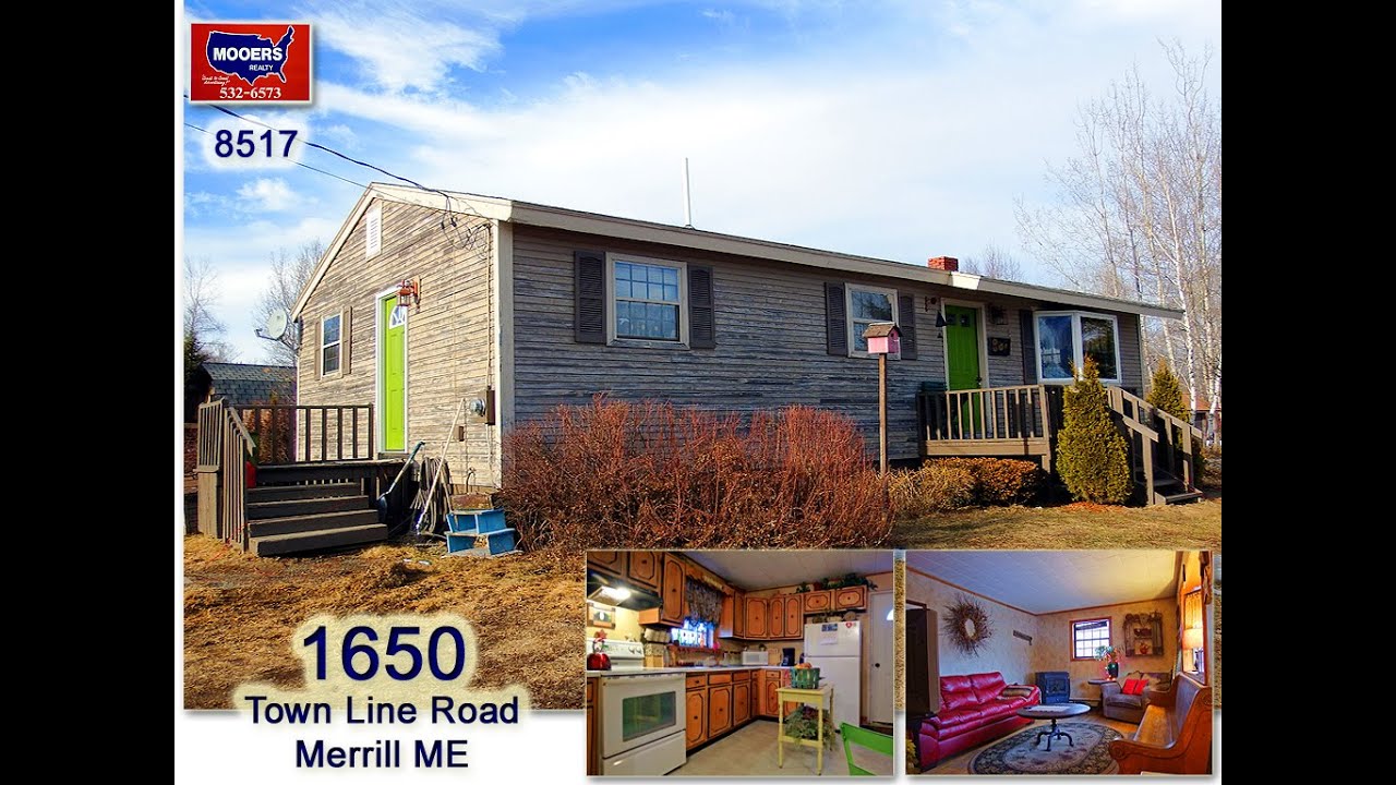 Real Estate Video 1650 Town Line Road Merrill Maine Maine Ranch Home