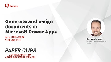 Generate and sign documents in a Microsoft Power Apps (Paper Clips)