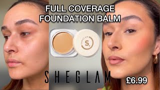 SHEGLAM SKINFLUENCER FULL COVERAGE FOUNDATION BALM - Review &amp; Swatch