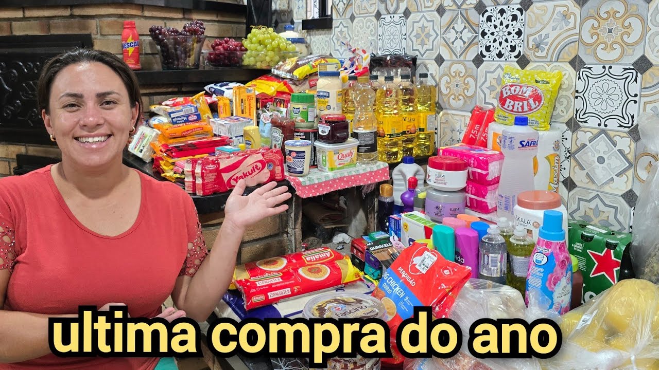 COMPRAS PRA CEIA DE NATAL E DO MÊS/EU E AS MENINAS NO SUPERMERCADO. 