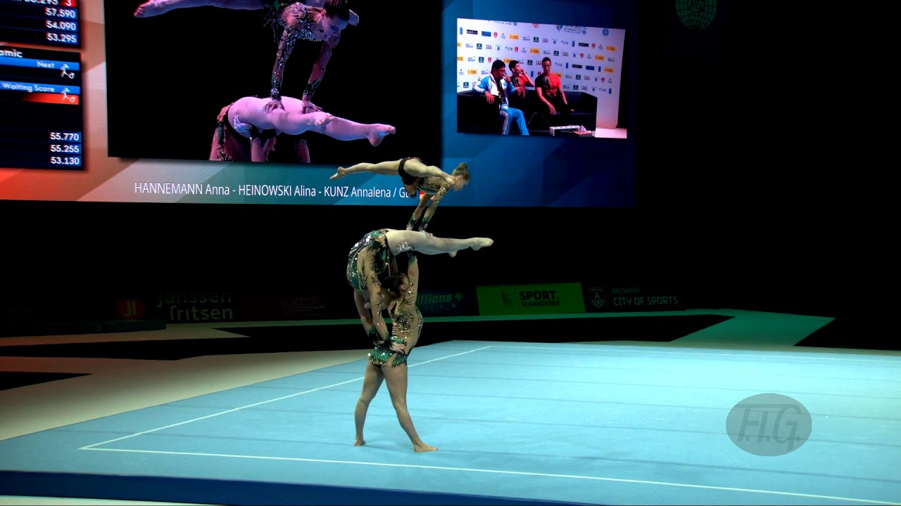 Germany 2 (GER) - 2018 Acrobatic Worlds, Antwerpen (BEL) - Balance  Women's Group