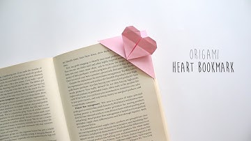 DIY Origami Heart Bookmark | Easy Paper Heart Corner Bookmark in 1 Minute