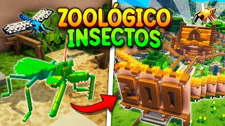 Construí un ZOOLÓGICO con INSECTOS en MINECRAFT