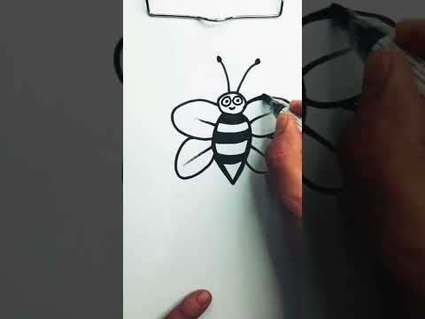 النحلة الزنانه رسم النحلة رسم سهل رسم فرج