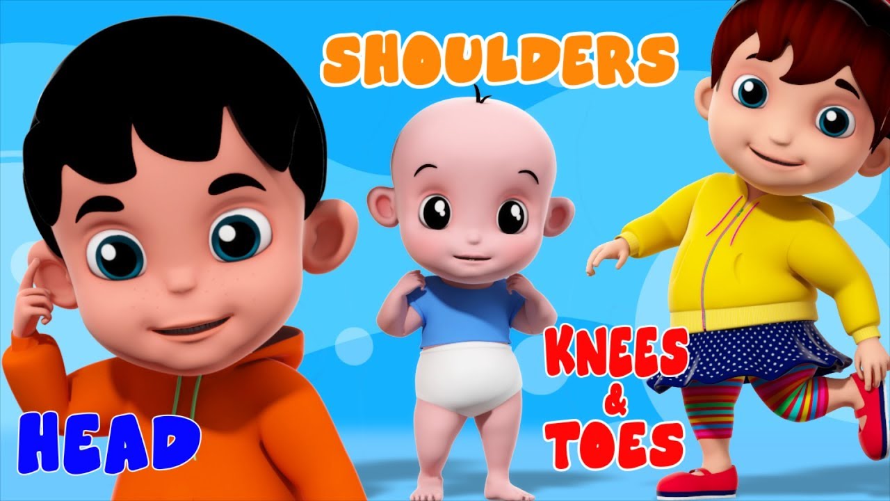 head shoulders knees and toes arbeitsblatt Head Shoulder Knees | Nursery Rhymes With Junior Squad | Song And Video For Toddlers by Kids Tv