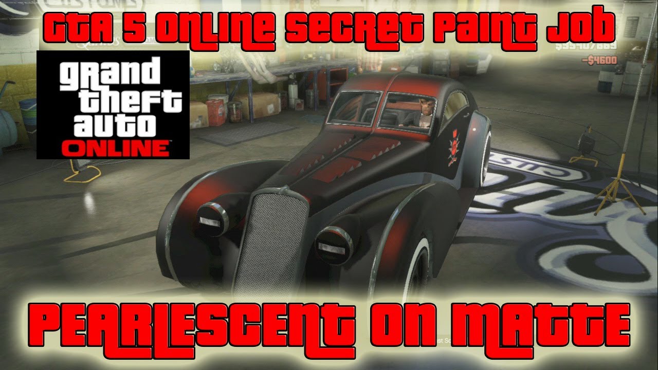 GTA 5 Online Secret Paint Job! (PEARLESCENT ON MATTE) (How To