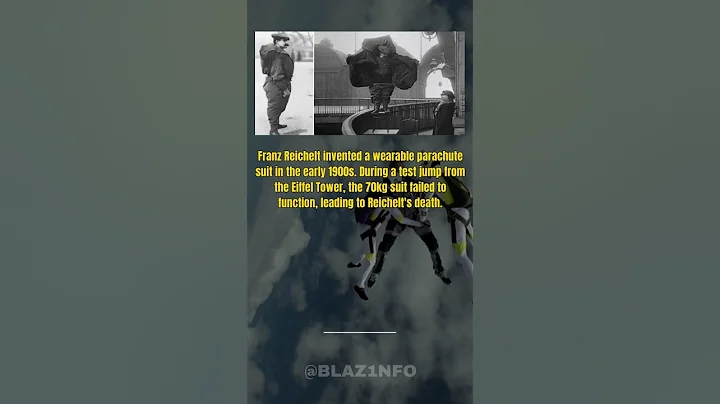 Eiffel Tower Death Jump - Inventor's Parachute Fails #shorts