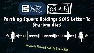 Pershing Square Holdings 2015 Shareholder Letter Explained | Bill Ackman’s Strategy & Key Lessons