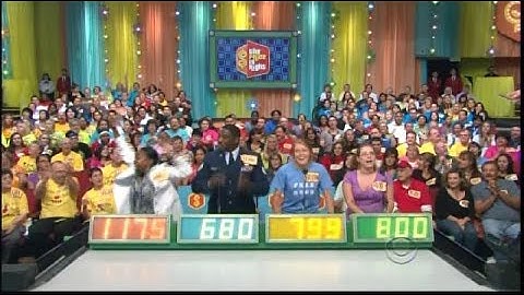 The Price is Right:  September 18, 2009  (37th Season Finale!)