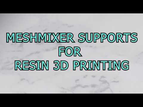 Meshmixer Supports for Resin 3D Printing - YouTube