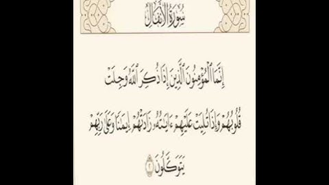 حالات واتس اب اسلامية رووووعة ـ سورة الانفال 360P